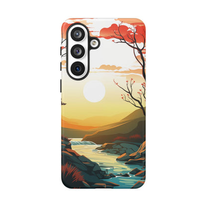 RIVER SUNSET | Tough Phone Case