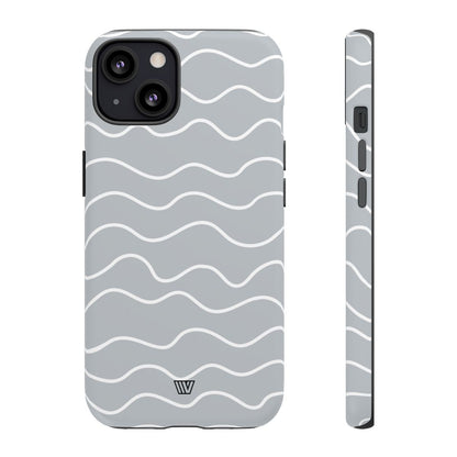 GRAY WAVES | Tough Phone Case