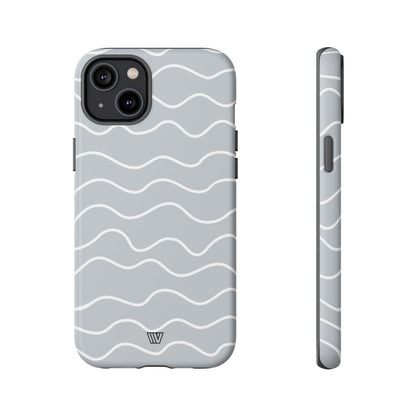 GRAY WAVES | Tough Phone Case