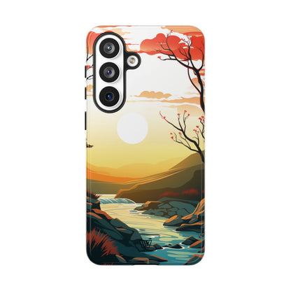 RIVER SUNSET | Tough Phone Case