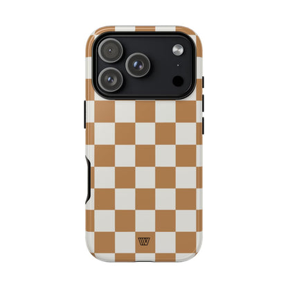 CHESTNUT CHECKERBOARD | Tough Phone Case