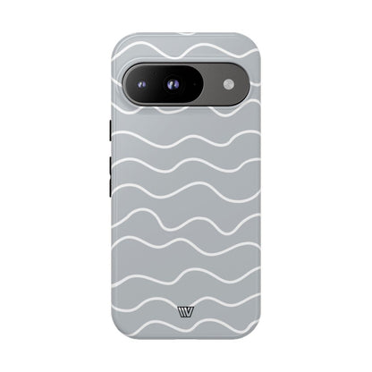 GRAY WAVES | Tough Phone Case