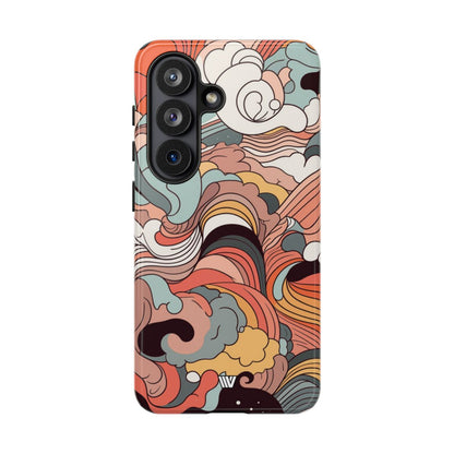 ABSTRACT DOODLE CLOUDS | Tough Phone Case