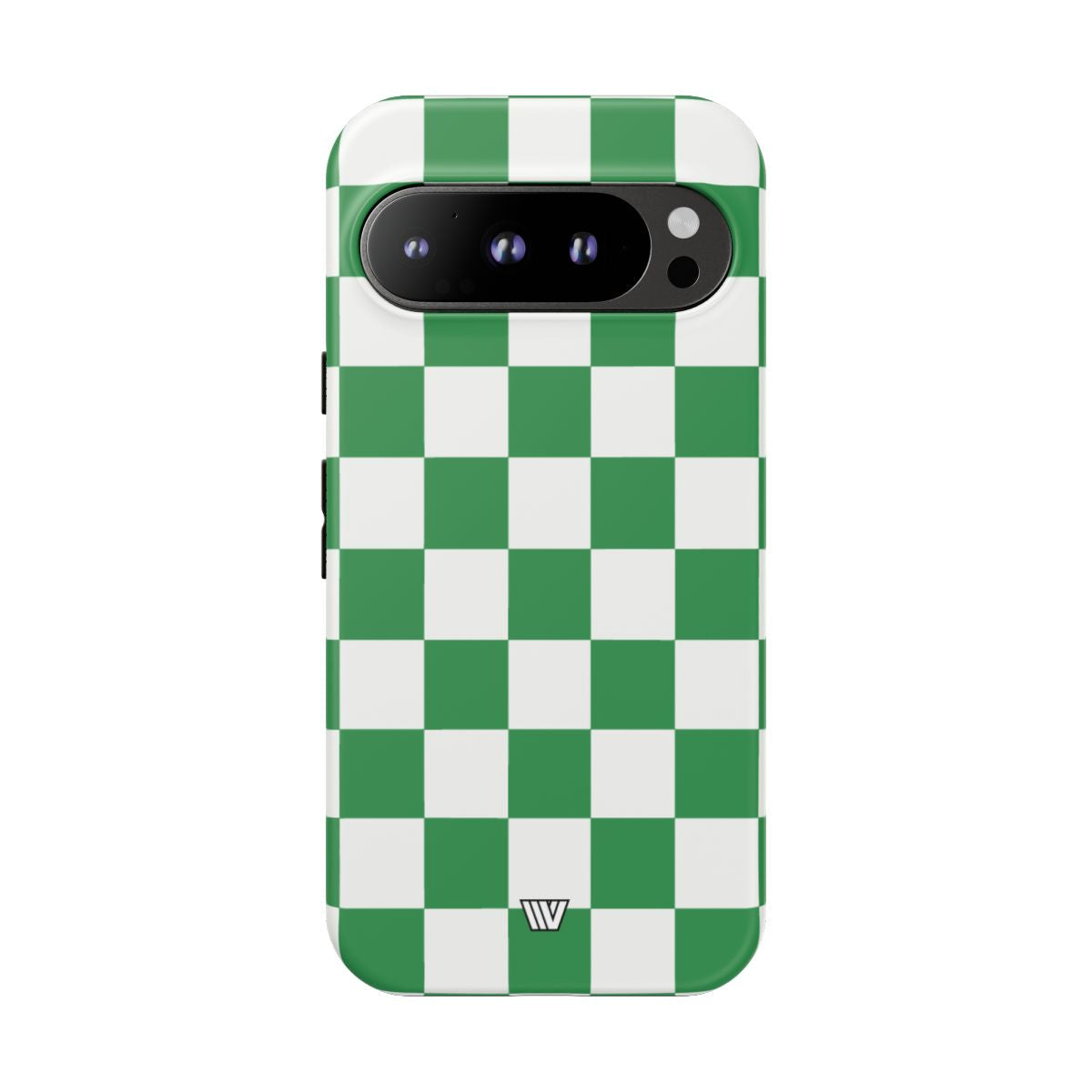 GREEN WHITE CHECKERBOARD | Tough Phone Case