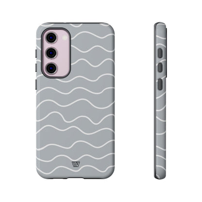 GRAY WAVES | Tough Phone Case