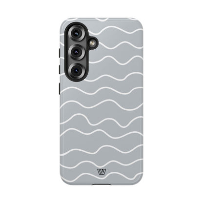 GRAY WAVES | Tough Phone Case