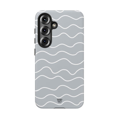GRAY WAVES | Tough Phone Case