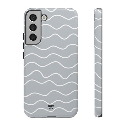 GRAY WAVES | Tough Phone Case