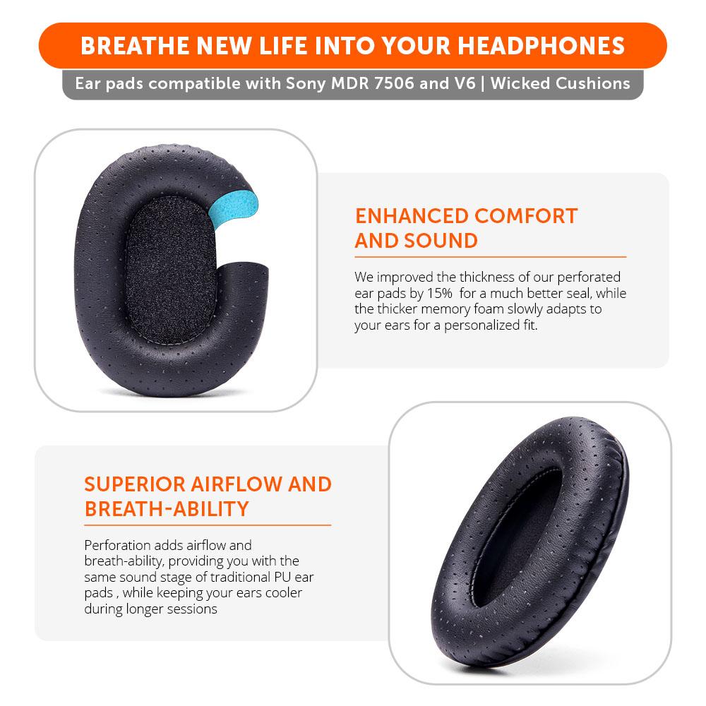 Replacement Earpads For Sony MDR 7506