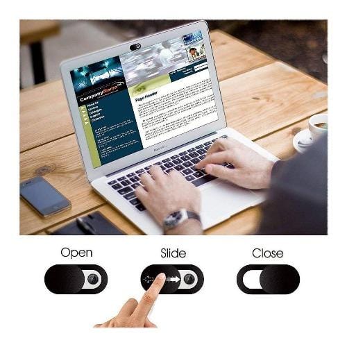 SaharaCase - Anti-Spy Privacy Camera Cover (6-Pack) - Black