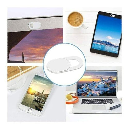 Silver Anti-Spy Privacy Camera Cover (6-Pack) - Laptops, Tablets, TVs, and Phones