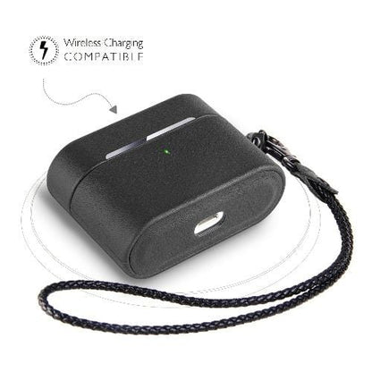 Retro Black Leather Case - Apple AirPods Pro (1st Generation)