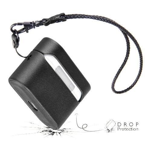 Retro Black Leather Case - Apple AirPods Pro (1st Generation)