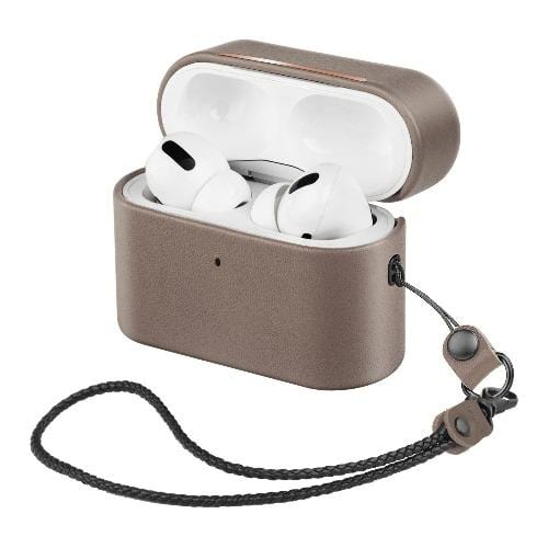 Retro Sky Gray Leather Case - Apple AirPods Pro (1st Generation)