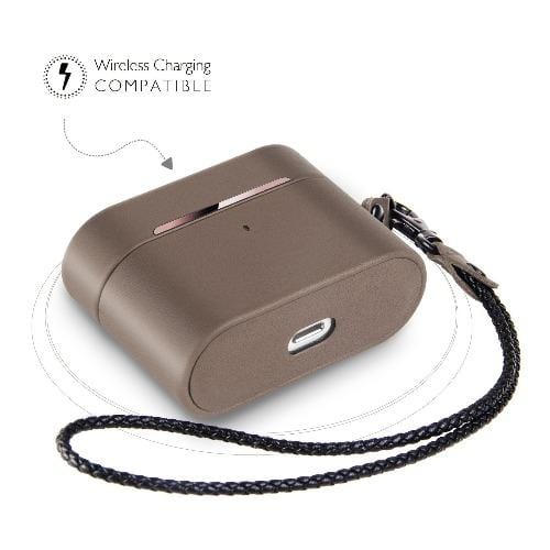 Retro Sky Gray Leather Case - Apple AirPods Pro (1st Generation)
