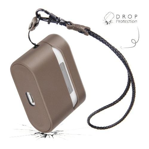 Retro Sky Gray Leather Case - Apple AirPods Pro (1st Generation)