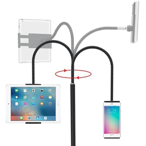 Gooseneck Floor Stand - Most Phones and Tablets from 4.7" up to 11"