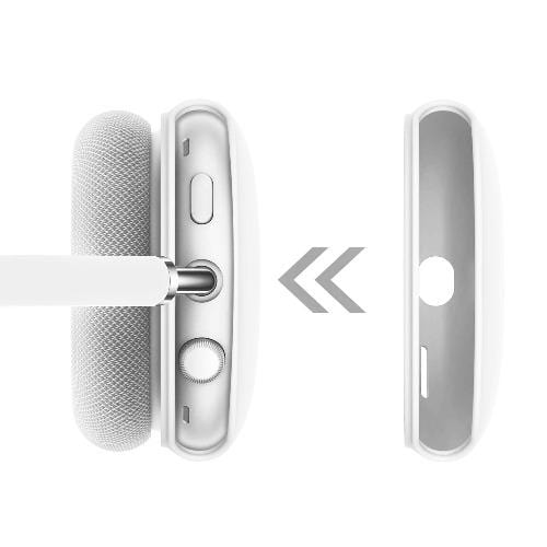 White Liquid Silicone Cover Case - Apple AirPods Max