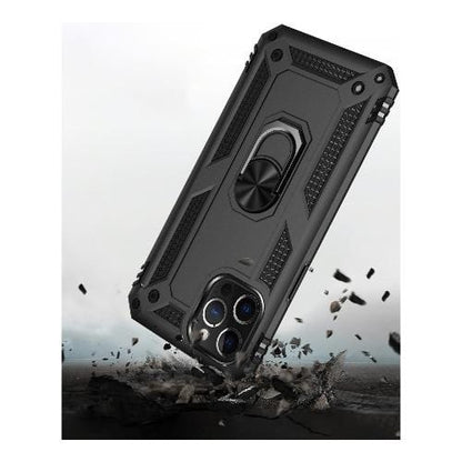 Raider Series Black Kickstand Case with Belt Clip - iPhone 12 and iPhone 12 Pro