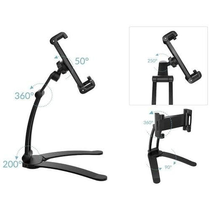 Gooseneck Stand - Most Phones and Tablets - Black