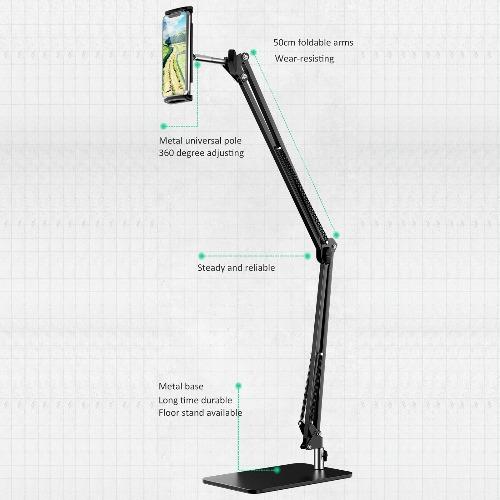 Gooseneck Stand - Most Phones and Tablets from 4.7" up to 11"