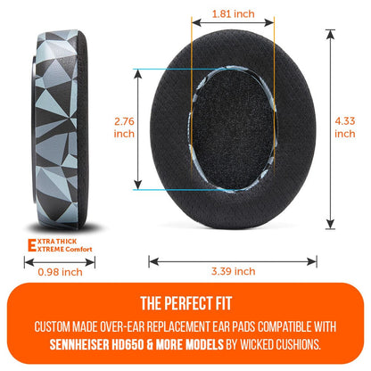 Sennheiser HD6XX & HD600 Gel Earpads - WC FreeZe HD