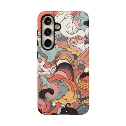 ABSTRACT DOODLE CLOUDS | Tough Phone Case