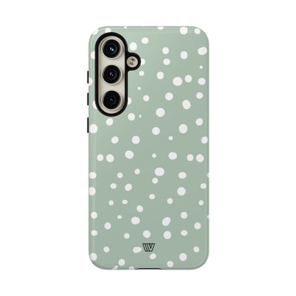 PASTEL GREEN DOTS | Tough Phone Case