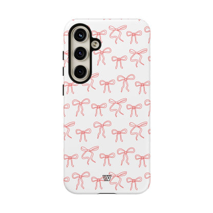 RED RIBBON CHARM | Tough Phone Case