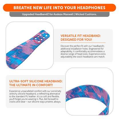 Upgraded Silicone Headband for Audeze Maxwell 1, 2 and 2 ANC - WC HeadbandZ