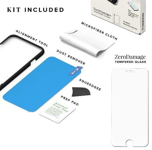 ZeroDamage Glass Screen Protector Kit - iPhone 8/7/6 Plus