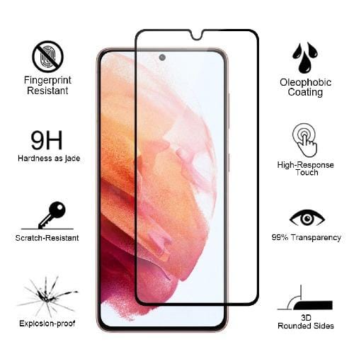 ZeroDamage Clear Tempered Glass Screen Protector (2-Pack) - Samsung Galaxy S21 5G (2021)